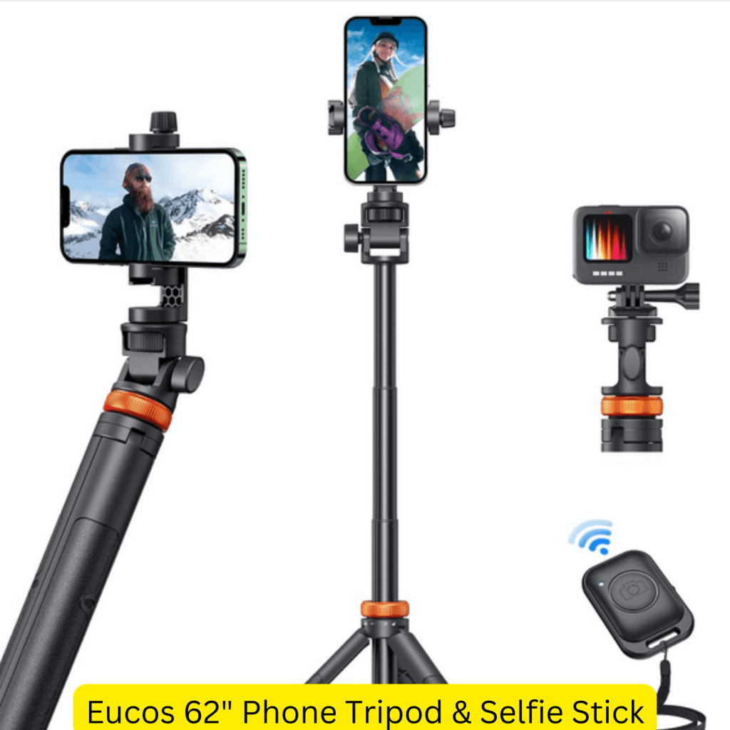  Tripods for Phones: Eucos Camera Tripod & Selfie Stick