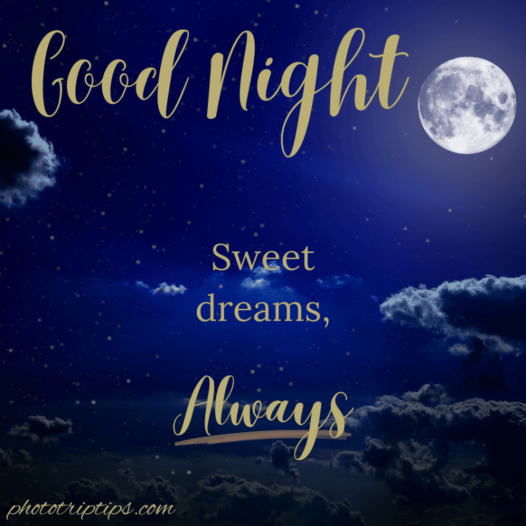 Sweet dreams always