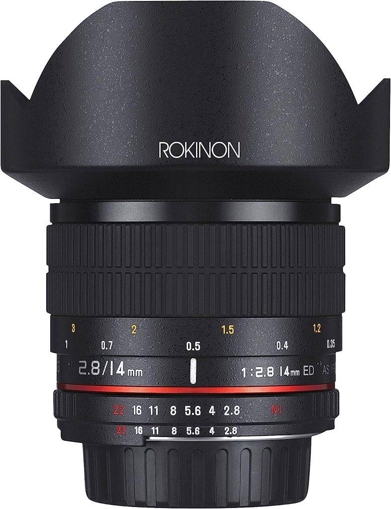 Rokinon FE14M-C 14mm F2.8 Ultra Wide Lens for Canon 
