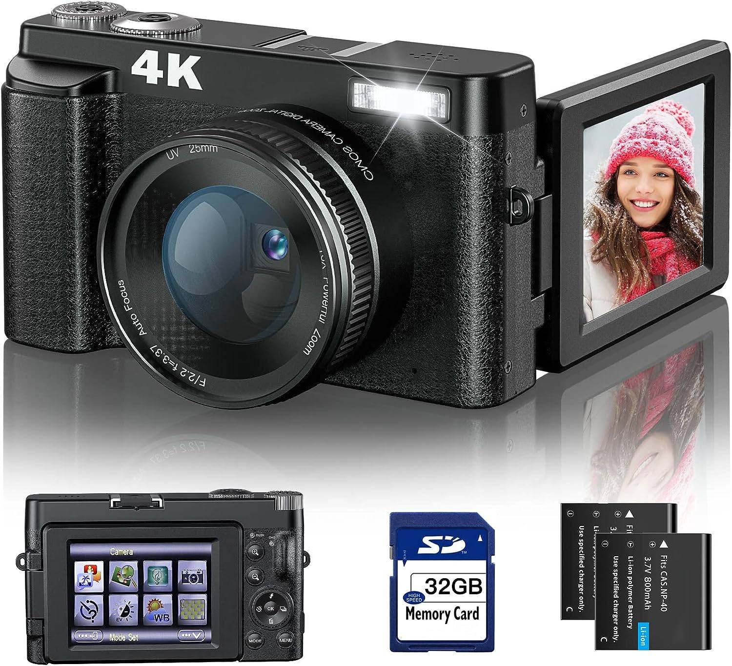 4K Digital Camera for Photography